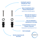 Ver imagem 4 de Kit de Fixação Parafusos para Assento Sanitário Tupan