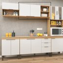 Ver imagem 2 de Arm Isabele 1200x450x272 mm 2 Ptas Marrom/Mel/Off White
