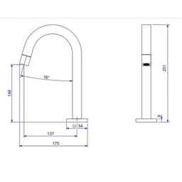 Torneira de Mesa Bica Baixa para Lavatório Tube Dark Antracite - 1197.gf.tub.mt - 2