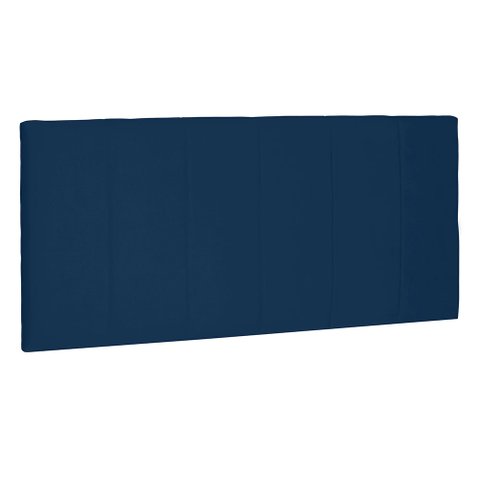 Cabeceira Painel King 1,95m Ravenna Suede Azul Marinho - Pallazio