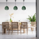 Ver imagem 4 de Pendente Meia Esfera Luminária Corda Náutica Verde