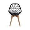 Cadeira Kaila Pp Preto Wood Cx4 - 6