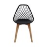 Cadeira Kaila Pp Preto Wood Cx4 - 5