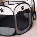Ver imagem 6 de Cercado Pet Dobrável Portátil Casinha Cachorro Cão e Gatos Tamanho Grande 91cm - Cinza