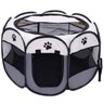 Cercado Pet Dobrável Portátil Casinha Cachorro Cão e Gatos Tamanho Grande 91cm - Cinza - 2