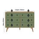 Ver imagem 6 de Cômoda Genialflex Amber 6 Gavetas Savana/alecrim