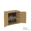 Ver imagem 3 de Armário Baixo para Escritório P25 com 2 Portas Preto/Samba