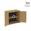 Ver imagem 7 de Armário Baixo para Escritório P25 com 2 Portas Preto/Samba