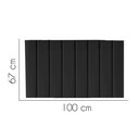 Ver imagem 2 de Painel Estofado Luxo Carla 100cm Solteiro para Cama Box Suede Preto - Gat Magazine