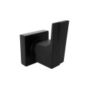 Ver imagem 1 de Acabamento para Registro de Chuveiro Alavanca Stick Quadrado Preto Fosco Metal Luxo Moderno 1/2" - 3