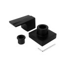 Ver imagem 4 de Acabamento para Registro de Chuveiro Alavanca Stick Quadrado Preto Fosco Metal Luxo Moderno 1/2" - 3