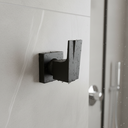 Ver imagem 2 de Acabamento para Registro de Chuveiro Alavanca Stick Quadrado Preto Fosco Metal Luxo Moderno 1/2" - 3