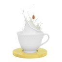 Ver imagem 3 de Kit 6 Xícaras de Porcelana com Pires de Bambu 100ml Wincy