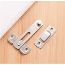 Ver mais imagens de Trava Fechadura de Porta Aço Inoxidável 180° Trinco Tarjeta Ferrolho