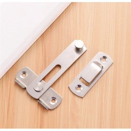 Trava Fechadura de Porta Aço Inoxidável 180° Trinco Tarjeta Ferrolho - 8