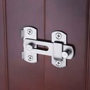 Ver imagem 4 de Trava Fechadura de Porta Aço Inoxidável 180° Trinco Tarjeta Ferrolho