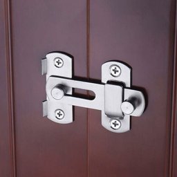 Trava Fechadura de Porta Aço Inoxidável 180° Trinco Tarjeta Ferrolho - 4