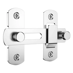 Trava Fechadura de Porta Aço Inoxidável 180° Trinco Tarjeta Ferrolho - 3