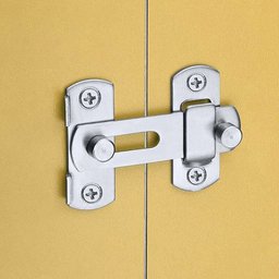 Trava Fechadura de Porta Aço Inoxidável 180° Trinco Tarjeta Ferrolho - 10