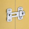 Trava Fechadura de Porta Aço Inoxidável 180° Trinco Tarjeta Ferrolho - 10