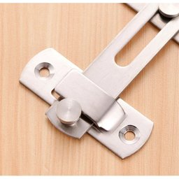Trava Fechadura de Porta Aço Inoxidável 180° Trinco Tarjeta Ferrolho - 9