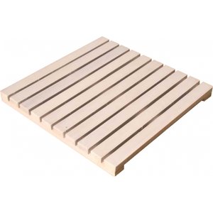 Deck de Madeira Modular 50x50cm com Pintura Neonx 50x50 Cm com Pintura Osmocolor Branco Neve