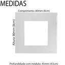 Ver imagem 6 de Tomada Dupla Móvel 3 Pinos 10a + HDMI Gesso Drywall Marmore Granito Pedra Embutir Branco Margirius