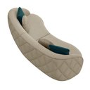 Ver imagem 4 de Sofá 3 Lugares para Sala Living Olimpo 288 Cm M03 Linho Bege - Lyam Decor