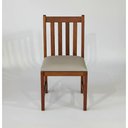 Ver imagem 5 de Kit 4 Cadeiras de Jantar Eucalipto Madeira Maciça Courino Bege Castanho