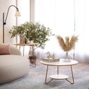 Ver imagem 7 de Conjunto 2 Mesa de Centro e Apoio Liz Sala Offwhite/freijo