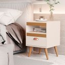 Ver imagem 3 de Kit Mesa Cabeceira 2 Unidades Off White Ype Off White [f066]