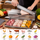 Ver imagem 2 de Guilhotina 22cm Cortador Manual de Carnes e Legumes Aves em Cubos Aço Inoxidável Fatiador SNH93 Snel