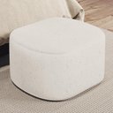 Ver imagem 6 de Kit 2 Puffs Decorativos Orgânico para Living Quarto 70cm Doha W01 Linho Cru - Lyam Decor