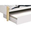 Ver imagem 3 de Cama Babá Solteiro com Auxiliar Simba Branco Fosco com Natural - MoveisAqui