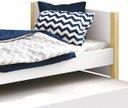 Ver imagem 4 de Cama Babá Solteiro com Auxiliar Simba Branco Fosco com Natural - MoveisAqui