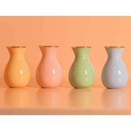Kit Mini Vaso de Mesa Em Porcelana Manu Fisch Coleção Doce Memórias - 1