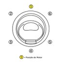 Ver imagem 3 de Banheira Hidromassagem Astra Firenze Luxo 180cmx180cmx45cm - 04 Jatos Acrílico P1 Com Aquecedor