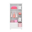 Ver imagem 3 de Guarda Roupa 3 Portas 2 Gavetas Doce Sonho Branco