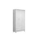 Ver imagem 2 de Guarda Roupa 3 Portas 2 Gavetas Doce Sonho Branco