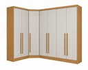 Ver imagem 1 de Guarda-Roupa Modulado de Canto Oblíquo 7 Portas 6 Gavetas 100% MDF Cairo