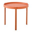 Ver imagem 1 de Mesa de Apoio Redonda Enjoy Rivatti 50 Cm (largura) Tampo Polipropileno Pêssego Base em Aço Pê