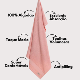 Toalha de Banho Karsten Empire - Rosa - 3
