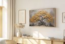 Ver imagem 1 de Quadro Decorativo N°169 140x80cm - Panorâmico Árvore da Vida - Madeira Clara - Rollflex