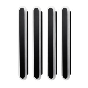 4 Arandela para Quarto Acrilico Preto Led Integrado Lup97