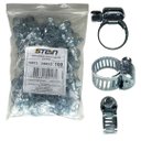 Ver imagem 1 de Kit 100 Abraçadeiras Rosca sem Fim Galvanizada 10mm X 13mm 3/8x1/2"