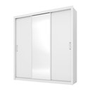 Ver imagem 1 de Guarda Roupa 3 Portas Deslizantes C/espelhoresidence Branco