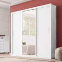Ver imagem 3 de Guarda Roupa 3 Portas Deslizantes C/espelhoresidence Branco