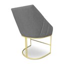 Ver imagem 6 de Kit 6 Luxo Alana Linho Base Ferro Dourado - Pallazio Cor:Grafite