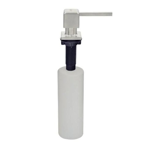 Dosador de Sabão Square Tramontina em Aço Inox com Recipiente Plástico 500 ml