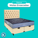 Ver imagem 4 de Kit Cabeceira + Cama Box Bau + Colchão Casal Molas Ensacadas Petrus Paropas